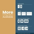 thumbnail image 7 of Franklin Brass Classic Architecture (1-Pack) Decorative Light Switch Cover Wall Plates Pure White 4-Gang Wall Plate Quad Toggle Plate Guards Electrical Outlet Guard W35251-PW-C, 7 of 7