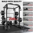 thumbnail image 2 of MITONOS Power Cage,2000LB Squat Rack with Cable Crossover System,Multi-Function Weight Cage Strength Training Machine,Home Gym Workout Machine with More Training Attachments, 2 of 10
