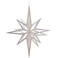 thumbnail image 1 of Vickerman M148511 32 in. 3D White Star Ornament, 1 of 2