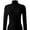 Black, variant on Women's Turtleneck Long Sleeve Shirts Slim Fitted Lightweight Base Layer Casual Tops