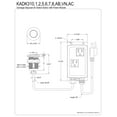 thumbnail image 2 of Kingston Brass KADK31AC Trimscape Dual Outlet Garbage Disposal Air Switch Kit, Antique Copper, 2 of 2