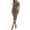 Green, variant on One Shoulder Dresses for Women Striped 3D Flower Bodycon Midi Dress Stretchy Elegant Cocktail Party Wedding Guest Dress Wine S