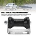 thumbnail image 3 of Roller 5 Inch Rubber Boat Trailer Roller with Steel Bracket Keel Roller Assembly Kit for Replacement, 3 of 7
