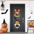 thumbnail image 2 of [Mei] Halloween Fantasma Cara Calabaza Puerta Colgantes Sombrero De Bruja Truco O Trato Signo Colgante Feliz 2023 Día De Decoración Para El Hogar COD, 2 of 4