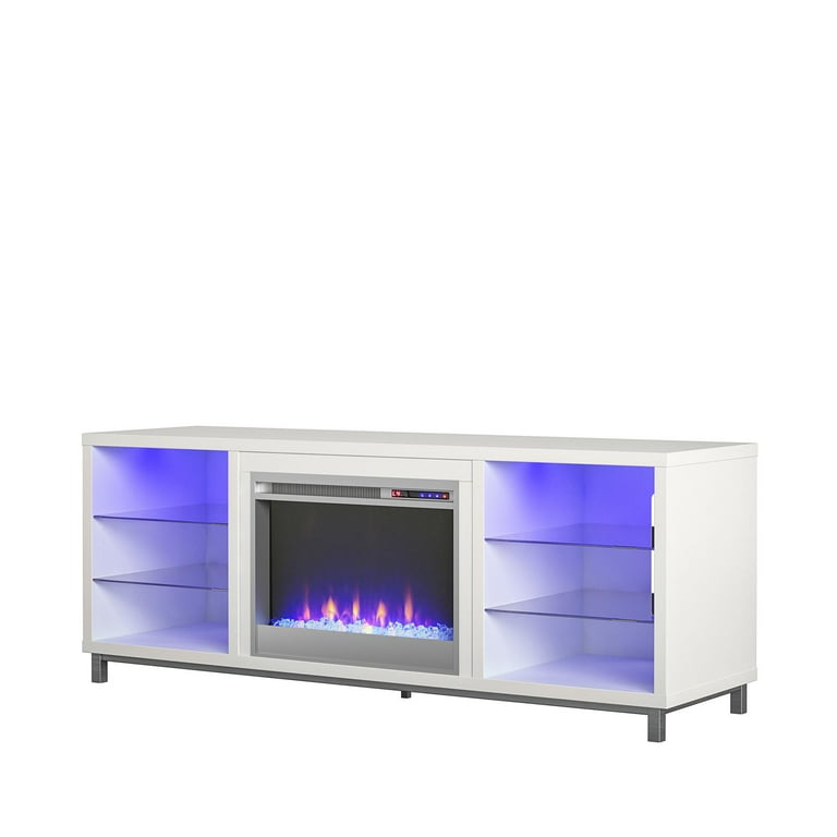 Ameriwood Home Lumina Fireplace TV Stand for TVs up to 70, White -  Walmart.com