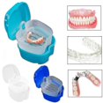 thumbnail image 2 of Denture Case Orthodontic Dental Retainer Box Teeth Stora Container Denture Cleaning Box, 2 of 4
