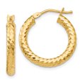 thumbnail image 1 of 14k Yellow Gold Hoop Earrings Round, 1 of 7