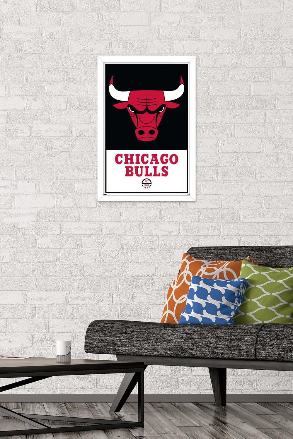 NBA Chicago Bulls - Logo 21 Wall Poster, 22.375" x 34" Framed