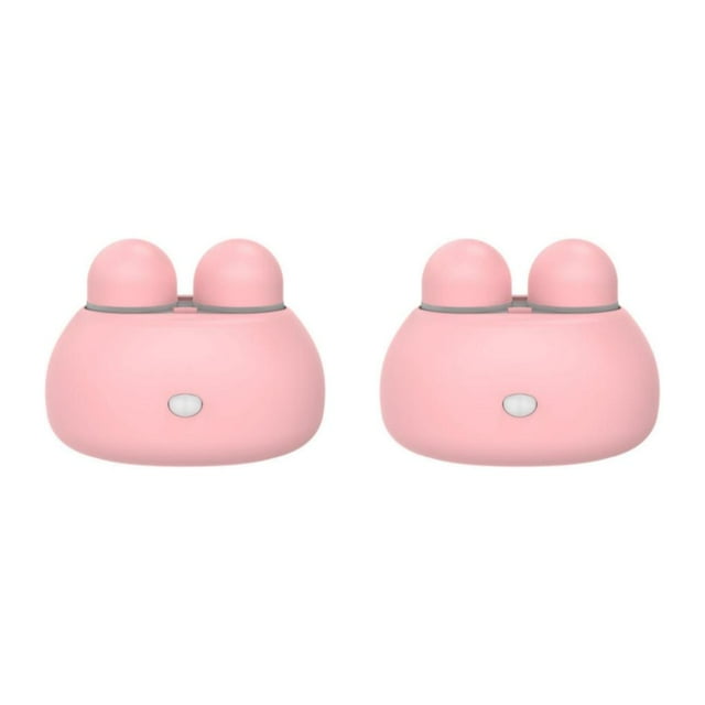 maskred Cute Contact Lens Container Battery AAA Lens Washer Pink 85x60x65mm 2Set