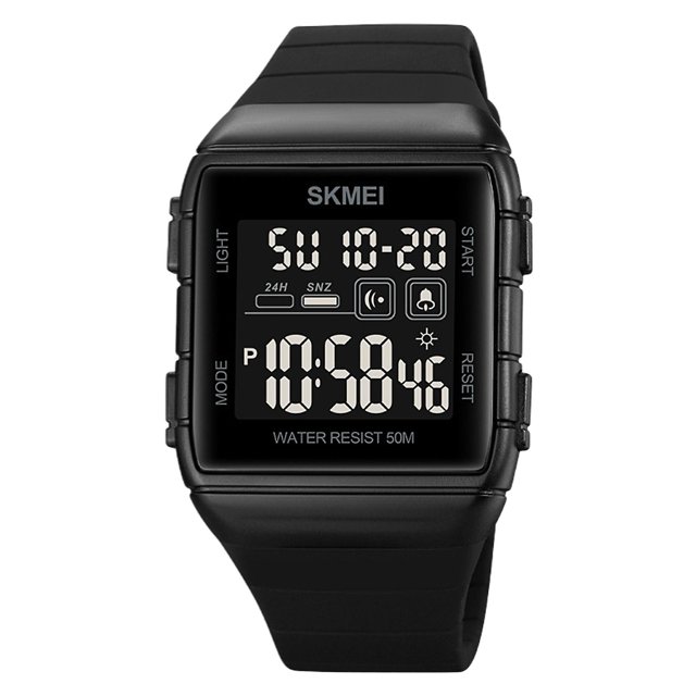 Junior High School Student Sports Watch Hot Selling Couple Watch Blue Black White Machine Blackblack black machine