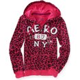 thumbnail image 1 of Aeropostale Sudadera con capucha y cremallera completa para mujer Aero Animal Print, rosa, mediano Aeropostale Sudadera, 1 of 1