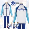 thumbnail image 2 of ¡Anime gratis! Disfraz de cosplay de Haruka Nanase del club de natación Iwatobi, peluca, chaqueta, sudadera con cremallera y capucha de Makoto Tachibana Hazuki Nagisa Rei para hombre, 2 of 5