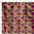thumbnail image 4 of Soimoi Pure Silk Yellow Fabric By the Yard - 42 Inch Wide - African Tribal Material - Artistic and Modern Patterns for Various Uses Printed Fabric, 4 of 6
