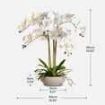 thumbnail image 5 of INNVELLO 23'' Artificial Orchid Flowers with Paper Pulp Pot  Plant Silk Floral for Home Decor, 5 of 7
