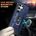 thumbnail image 4 of For Samsung Galaxy S23 Ultra/S23+/S23 Case Cover,Hybrid Shockproof Rugged Case with Ring Holder Stand, 4 of 5