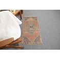 thumbnail image 2 of Oushak Rug, Turkish Rug, Vintage Rug, Colorful Rug, 1.6x3.2 ft Small Rug, 2 of 9