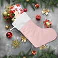 thumbnail image 6 of Coolnut Christmas Stocking Personalized Solid Color Large Candy Stocking Hanging Gift Xmas Stockings Decoration 1 PC for Family Holiday Party Ornaments Decor Fireplace, 6 of 7