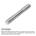 thumbnail image 4 of Unique Bargains 304 Stainless Steel Push Rod Double End Threaded Rod For DIY RC Car, Boat M8x60mm, Pack of 12, 4 of 6