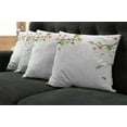 thumbnail image 2 of Ambesonne Watercolor Throw Pillow Cover 4 Pack, Apple Tree in Spring, 24", Pale Pink Green, 2 of 6