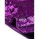 thumbnail image 5 of Pantalones cortos de mujer INSPIRE CHIC con brillo de lentejuelas, de tiro medio, sólidos, con destellos, elásticos, color púrpura, 5 of 6