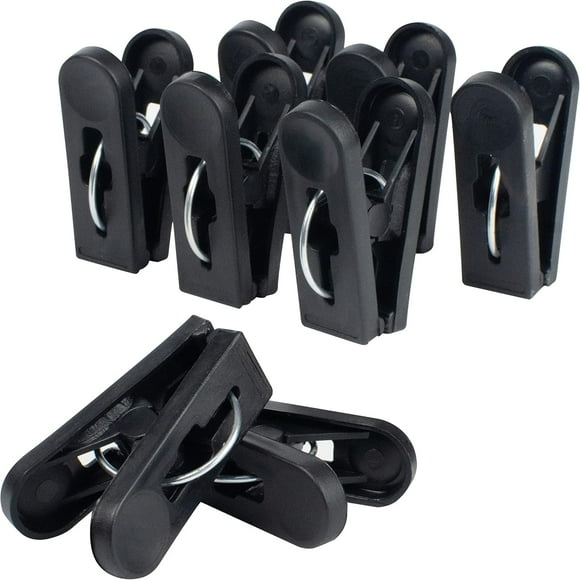Pinzas para Colgar Ropa Atmos Homeware Paquete de 36 Piezas Color Negro