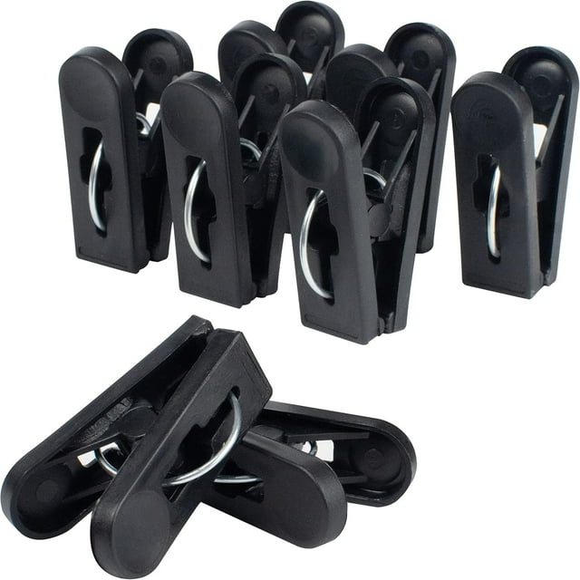 Pinzas para Colgar Ropa Atmos Homeware Paquete de 36 Piezas Color Negro