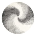 thumbnail image 3 of Unique Loom Soft Touch Shag Collection Area Rug - Selin (6' 1" Round Smoke Gray/Ivory), 3 of 7