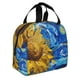 thumbnail image 2 of Disketp Whimsical Sunflowers Night Sky Bolsa Térmica para Almuerzo para Hombre y Mujer, Ideal para Trabajo, Senderismo y Picnic, 2 of 8