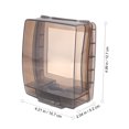 thumbnail image 2 of OULII 2 Sets Splashproof Floor Outlet Cover Plate for Kitchen Protection, 2 of 7