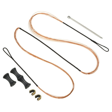 Uxcell Bow String Replacement Archery Bowstrings with Finger Guard & Brass Nock Points for Recurve Longbow 50 Inch