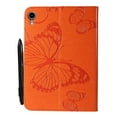 thumbnail image 2 of Dteck Smart Case for iPad mini (A17 Pro) 8.3 inch 2024 / iPad mini 6th Gen,Magnetic Butterly Pattern PU Leather Card Holder Wallet Kickstand Hybrid Protective Cover for iPad mini 6/mini 7,Orange, 2 of 6