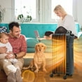 thumbnail image 4 of Costway 1500W Oil Filled Space Heater Electric Heater w/Adjustable Thermostat, 4 of 10