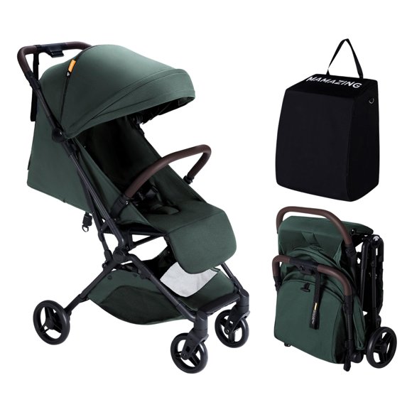 Arnés Stroller MAMAZING Ultra Air ligero verde de 5 puntos