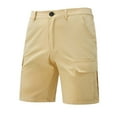thumbnail image 3 of Up to 65% Off Clearance DDAPJ pyju Mens Twill Cargo Shorts Ripstop Hiking Shorts Lightweight Outdoor Tactical Work Shorts with Multi Pockets Yellow XXXL, 3 of 9