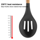 thumbnail image 3 of Juego de utensilios de cocina de silicona con mango de madera de 5 piezas (1 juego) - Negro MFZFUKR CPB-DE-LYY1330-3, 3 of 5