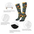 thumbnail image 4 of Bingfone Compression Socks for Women and Men Long Socks for Running Athletic Cycling Nurse-Pumpkin, 4 of 8