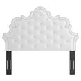 thumbnail image 3 of Modway Arabella Button-Tufted Performance Velvet King/California King Headboard in White, 3 of 9