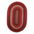 thumbnail image 1 of Indoor/Outdoor Rug, Red Reversible Braided Textured Design, 6Ft. X 6Ft. Round Deck/Patio Carpet, 1 of 2