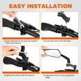 thumbnail image 5 of Addmotor Bike Mirror, 1 Pair Bicycle Mirror Handlebar Mount, 360° Adjustable Rotatable Bike Mirrors, HD, Safe Handlebar Rearview Mirror, Bike Accessories Bicycle Mirrors Set Blue, 5 of 8