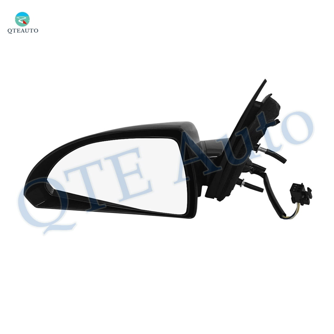 Left Driver Side Power Non-Folding View Mirror Chrome/Flat Black Smooth 6H3P For 2006-2013 Chevrolet Impala