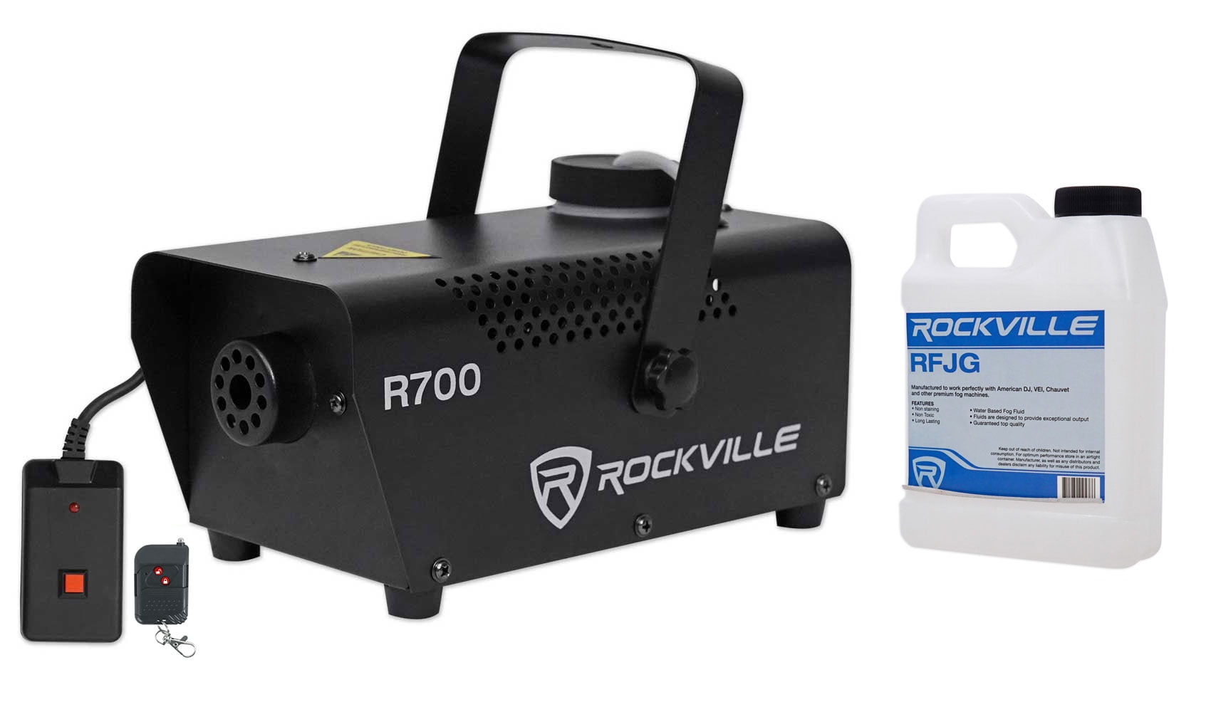 Rockville R700 Fog/Smoke Machine Fogger+Remote+Gallon of Chauvet Fog Fluid Juice