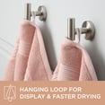 thumbnail image 5 of TOWN & COUNTRY EVERYDAY 4-Piece Solid Dobby Border Hand Towel Set, 20"x30", 100% Cotton, Plush & Absorbent 650GSM, Blush, 5 of 9