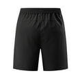 thumbnail image 4 of Busydd Mens Shorts S-4XL Trendy Solid Color Summer Shorts Loose Oversized Elastic Waist Drawstring Casual Shorts Plus Size Shorts with Zipper Pockets, 4 of 8