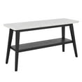 thumbnail image 2 of Steve Silver Vida Modern Genuine Marble Top 56" Rectangle Console Table, White, 2 of 7