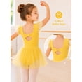 thumbnail image 4 of Aideaone Girls Ballet Leotards Toddler Ruffle Sleeve Dance Leotard with Tutu Skirt Kids Gymnastics Dancewear for Little Girls 2-9Y, 4 of 5