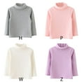 thumbnail image 3 of LOVEBAY Baby Kid Pullover Sweater Toddler Girls Solid Turtleneck Kids Shirt Long Sleeve Tee Shirt, 3 of 5