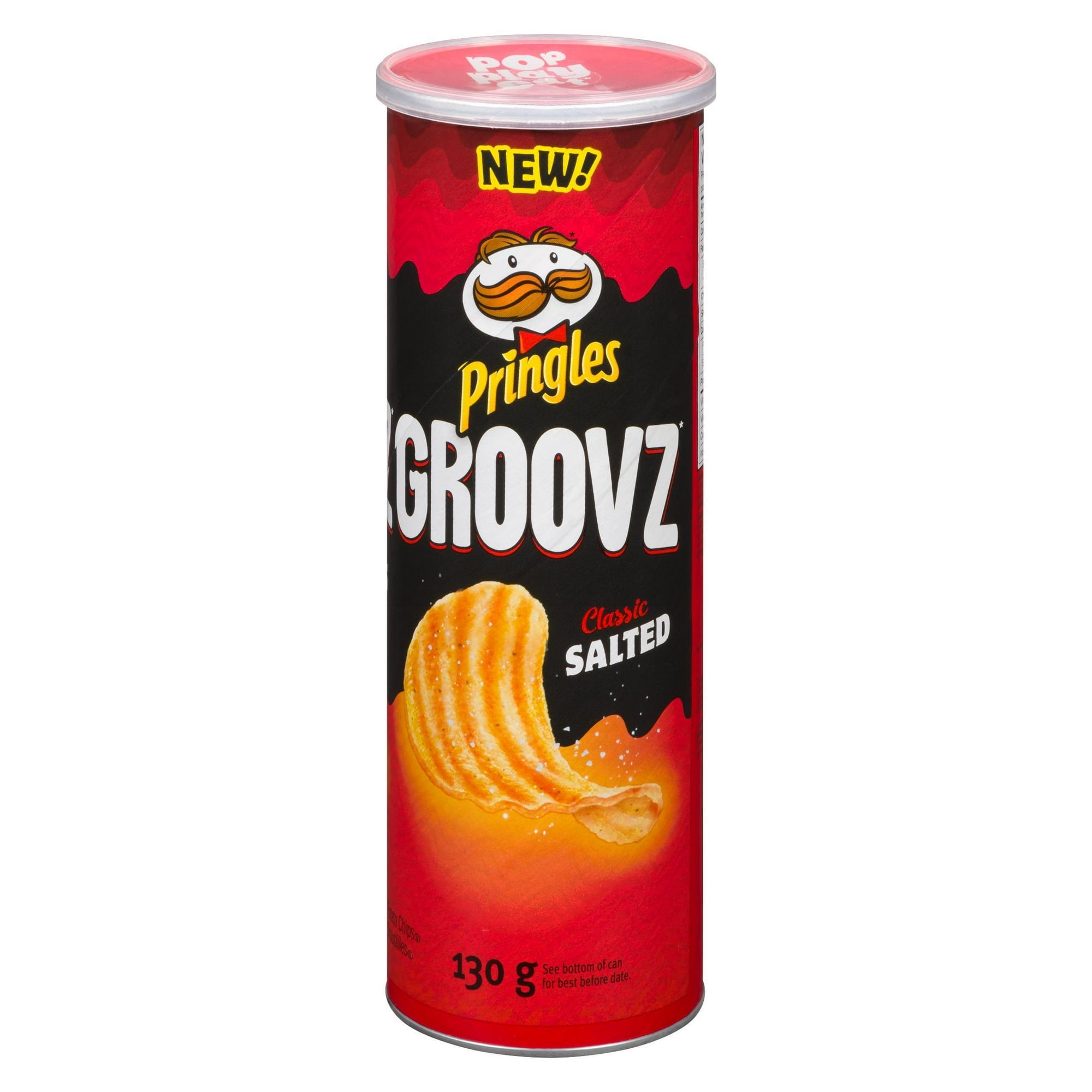 Pringles Groovz Classic Salted Potato Chips, 130g