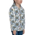thumbnail image 5 of Sikiie Flowers and Butterflies Zip Up Hoodie Teenage, hoodies for Teenage, Zipper Sweatshirt Jacket for Daily, Traveling-Small, 5 of 6