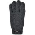 thumbnail image 2 of Bruceriver Men Pure Wool Knit Gloves with Lining and Elastic Rib Cuff, 2 of 5