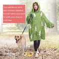 thumbnail image 4 of Wearable Oversized Blanket,Green Christmas Tree Pattern Wearable Blanket Hoodie for Adults,Cozy Hooded Blankets with Super Pockets,Super Warm Fuzzy Pullover for Women & Men, 4 of 6